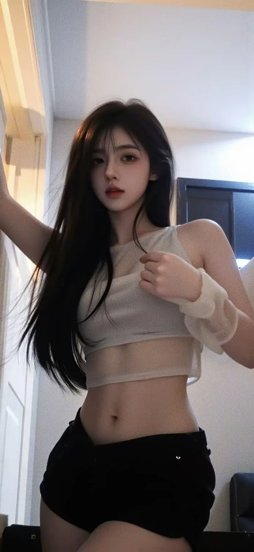 250527长发美女居家服极品手机壁纸