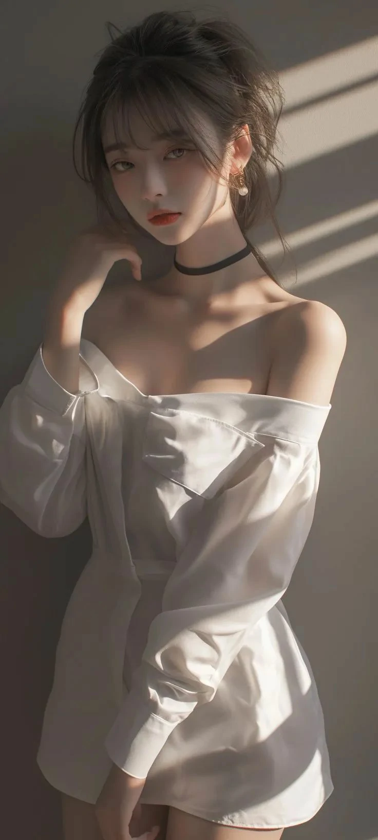 250527动漫美女纯净感斑驳光影清冷型手机壁纸